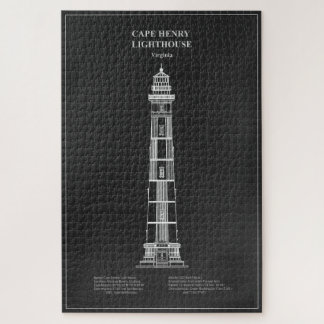 ケープヘンリー灯台 – バージニア州 – PD ジグソーパズル