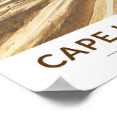 ケープヘンロペン州パークデラウェア水彩 ポスター (角)