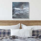 ケープホーン沖の嵐でHMSビーグル キャンバスプリント (インサイチュ (寝室))