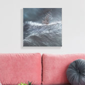 ケープホーン沖の嵐でHMSビーグル キャンバスプリント (インサイチュ (リビング))