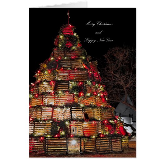 ケープポープオイスの折り紙クリスマスカードのお祝い (正面)