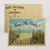 ケープメイデイトヴィンテージビーチ 航海の 案内ポストカード (正面/裏面)