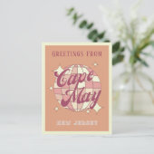 ケープメイニュージャージーレトロヴィンテージポストカード ポストカード (スタンド正面)