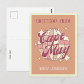 ケープメイニュージャージーレトロヴィンテージポストカード ポストカード (正面/裏面)