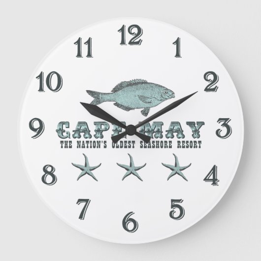 ケープメイネーション最古のシーショアリゾート時計 ラージ壁時計 (正面)