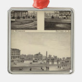 ケープメイポイントのシーグローブでビュー メタルオーナメント (正面)