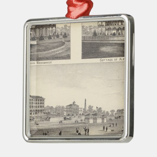 ケープメイポイントのシーグローブでビュー メタルオーナメント (左)