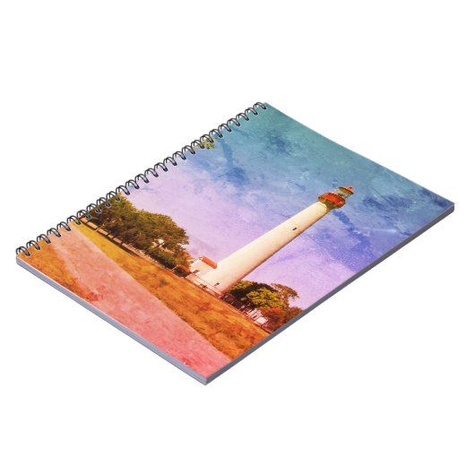 ケープメイライトハウスキャンバスプリント ノートブック (左側)