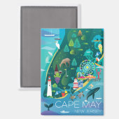 ケープメイ冷凍機磁石 マグネット (正面/裏面)