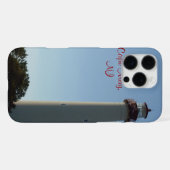 ケープメイ、ニュージャージー州の灯台 iPhoneケース (裏面横)
