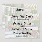 ケープメイ NJ - ポーチの花とじょうろ セーブザデート (正面/裏面)