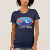 ケープメイNJカモメ海波と太陽 Tシャツ (正面)