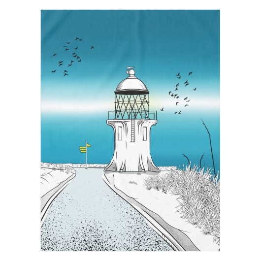 ケープリンガライトハウスニュージーランド テーブルクロス (正面)