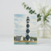 ケープルッカут Lighthouse Watercolor ポストカード (スタンド正面)
