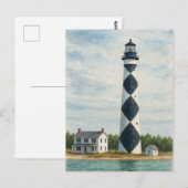 ケープルッカут Lighthouse Watercolor ポストカード (正面/裏面)