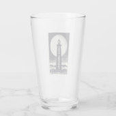 ケープルックアウトライトハウスノースカロライナ月 タンブラーグラス (裏面)