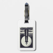 ケープルックアウトライトハウスノースカロライナ月 ラゲッジタグ (裏面縦)