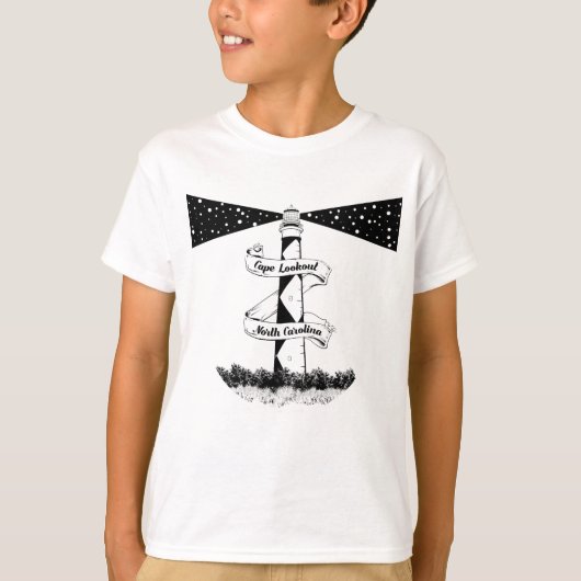 ケープルックアウトライトハウスノースカロライナ Tシャツ (正面)