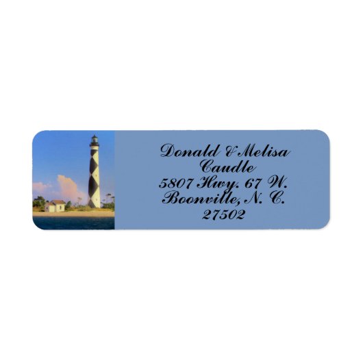 ケープルックアウトライトハウス ラベル (正面)