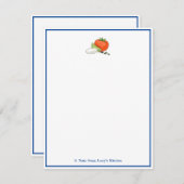 ケープレイタリアンシェフのノート文房具 ノートカード (正面/裏面)