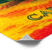 ケープレーサーモン缶ラベルBurrowsベイ， AK ポスター (角)