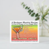 ケープレースマルティーニレシピはがき ポストカード (スタンド正面)