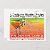 ケープレースマルティーニレシピはがき ポストカード (正面/裏面)