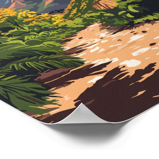 ケープヴェルデイラストレーショントラベルアートヴィンテージ ポスター (角)