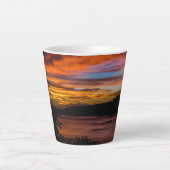 ケープヴェルデ,プライアの夕日 カフェラテマグ (正面)