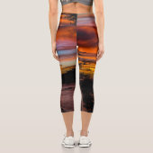 ケープヴェルデ，プライアの夕日 カプリレギンス (裏面)