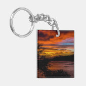 ケープヴェルデ，プライアの夕日 キーホルダー (正面左)