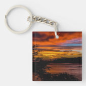 ケープヴェルデ，プライアの夕日 キーホルダー (正面)