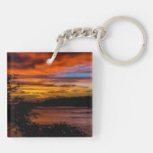 ケープヴェルデ，プライアの夕日 キーホルダー (裏面)