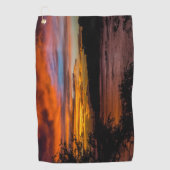 ケープヴェルデ，プライアの夕日 ゴルフタオル (正面)