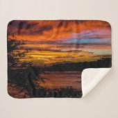 ケープヴェルデ,プライアの夕日 シェルパブランケット (正面(横))