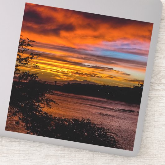 ケープヴェルデ,プライアの夕日 シール (詳細)