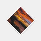 ケープヴェルデ，プライアの夕日 スタンダードカクテルナプキン (角)