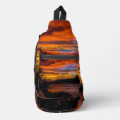 ケープヴェルデ，プライアの夕日 スリングバッグ (正面)