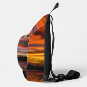 ケープヴェルデ，プライアの夕日 スリングバッグ (右)