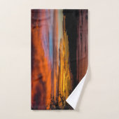 ケープヴェルデ，プライアの夕日 バスタオルセット (ハンドタオル)