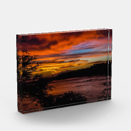 ケープヴェルデ，プライアの夕日 フォトブロック