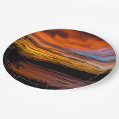 ケープヴェルデ,プライアの夕日 ペーパープレート (アングル)