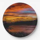 ケープヴェルデ,プライアの夕日 ペーパープレート (正面)