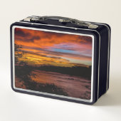 ケープヴェルデ,プライアの夕日 メタルランチボックス (裏面)