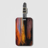 ケープヴェルデ,プライアの夕日 ラゲッジタグ (正面縦)