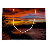 ケープヴェルデ,プライアの夕日 ラージペーパーバッグ (正面)