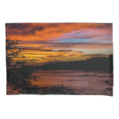 ケープヴェルデ，プライアの夕日 枕カバー (正面)