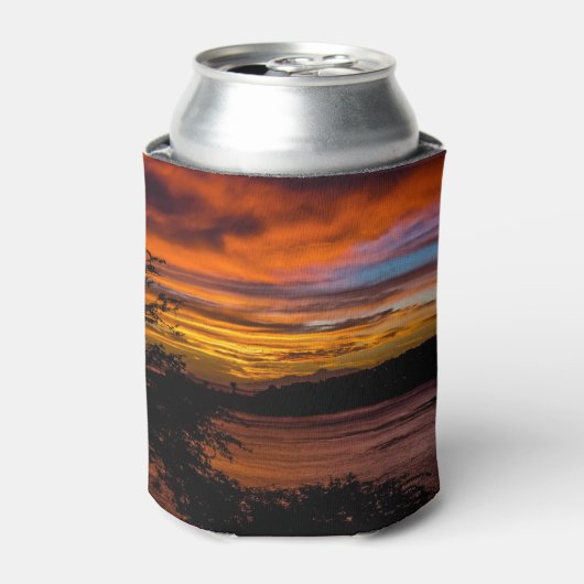 ケープヴェルデ，プライアの夕日 缶クーラー (缶正面)