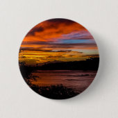 ケープヴェルデ，プライアの夕日 缶バッジ (正面)
