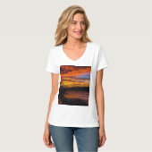 ケープヴェルデ,プライアの夕日 Tシャツ (正面フル)